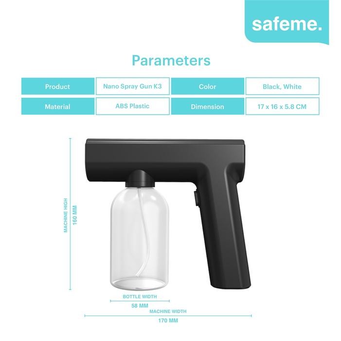 Mantab Semprotan Disinfektan Elektrik Wireless Nano Spray Gun Disinfectant K3