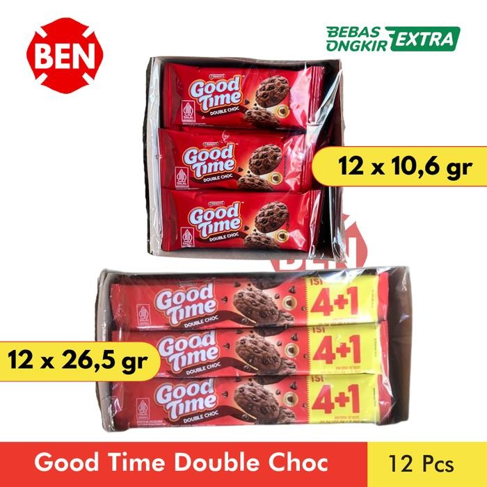 

GOOD TIME DOUBLE CHOC 1 PAK 12 PCS 16G 16GR BOX COKLAT - GOODTIME DUS