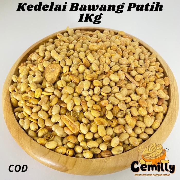 

[CEMILLY] 1 KG KEDELAI BAWANG PUTIH GORENG CEMILAN SNACK KILOAN READY