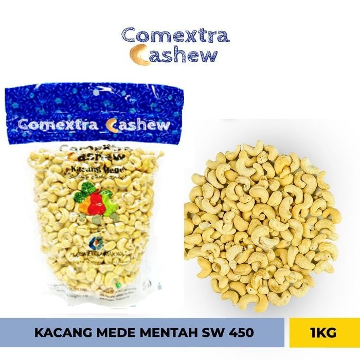 

S 450 KACANG MEDE COMEXTRA MENTAH UTUH 1 KG - CASHEW METE MENTE - S 450 FOOD