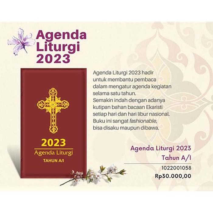 

Agenda Liturgi Katolik 2023 Agenda Saku Buku Rohani Katolik Paper