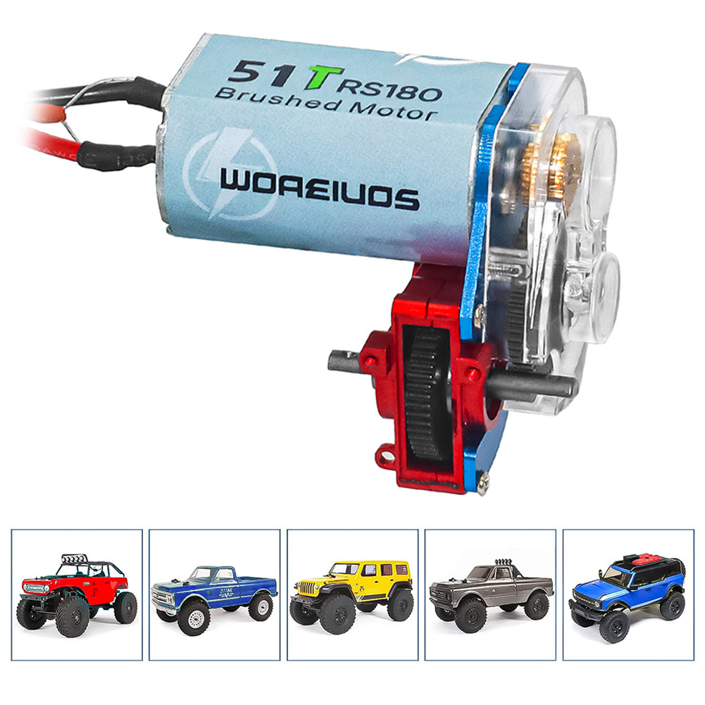 51T Brushed RC Motor Aluminum Alloy Transmission Gearbox Heatsink for AXI00002 AXI00001 AXI90081 AXI