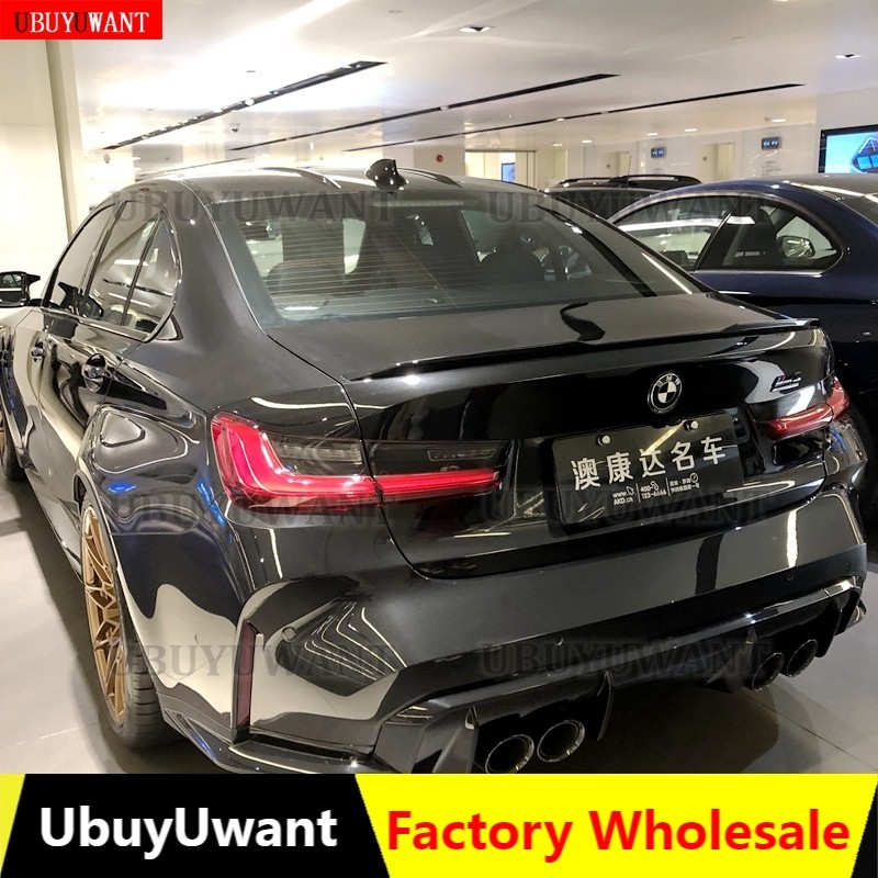 For BMW G20 G28 M3 Style ABS Plastic Car Rear Spoiler Wing Trunk Lip