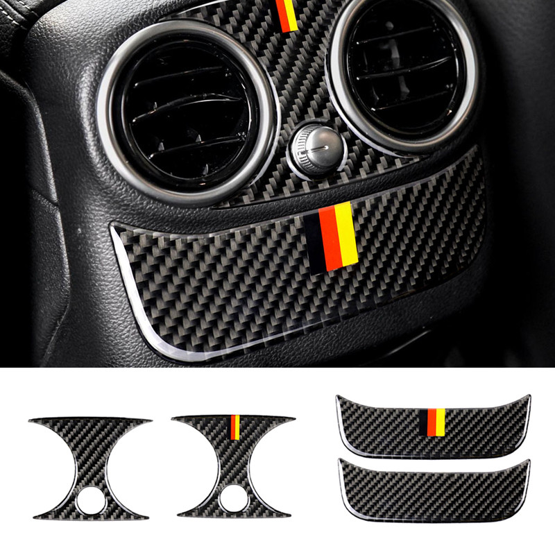 For Mercedes Benz C Class W205 C180 C200 C300 GLC Carbon Fiber Center