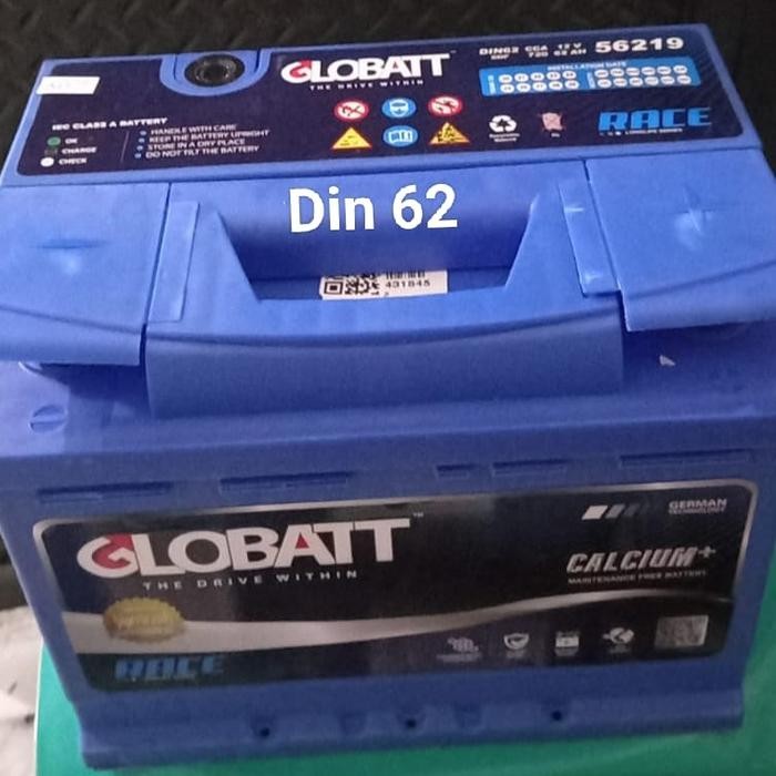 Aki Mobil Wuling Almaz Globatt Mf Din 56219 62Ah Cca 720