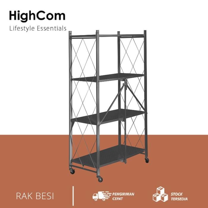 SIAPKIRIM HighCom Lemari Rak Besi Lipat - Fano READY STOCK