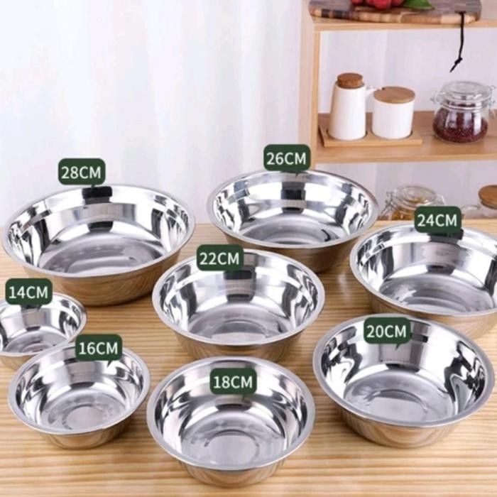 Baskom Stainless Steel / Mangkok Stainless Steel