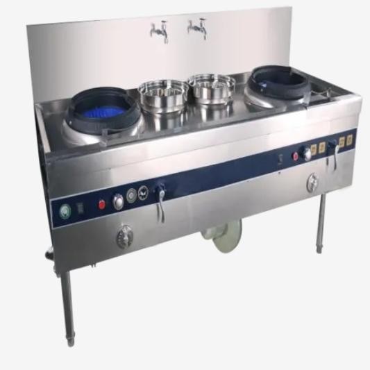 Gas Kwali. Range 2 Burner + 2 Soup Ring With Blower Crown