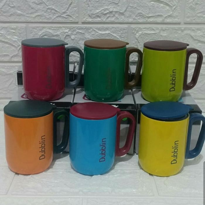 Gelas Dubblin 220ml Tahan Panas Stainless / Mug Gelas Dubblin Stainles