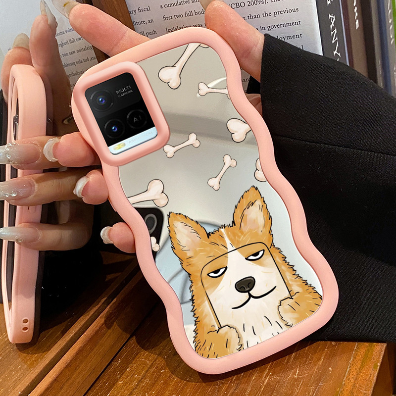 Casing Untuk VIVO Y21 Y21s Y21t Y21e Y21a Y33t Y33s Y21G Case Casing Anjing Kirki pola Kasing HP Sil