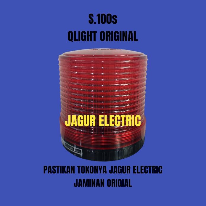 S100S Qlight -220 Vac Red Lampu Flash Qlight