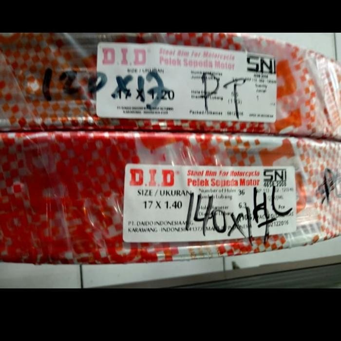 Velg 120 Dan 140 17 Did Besi Croom