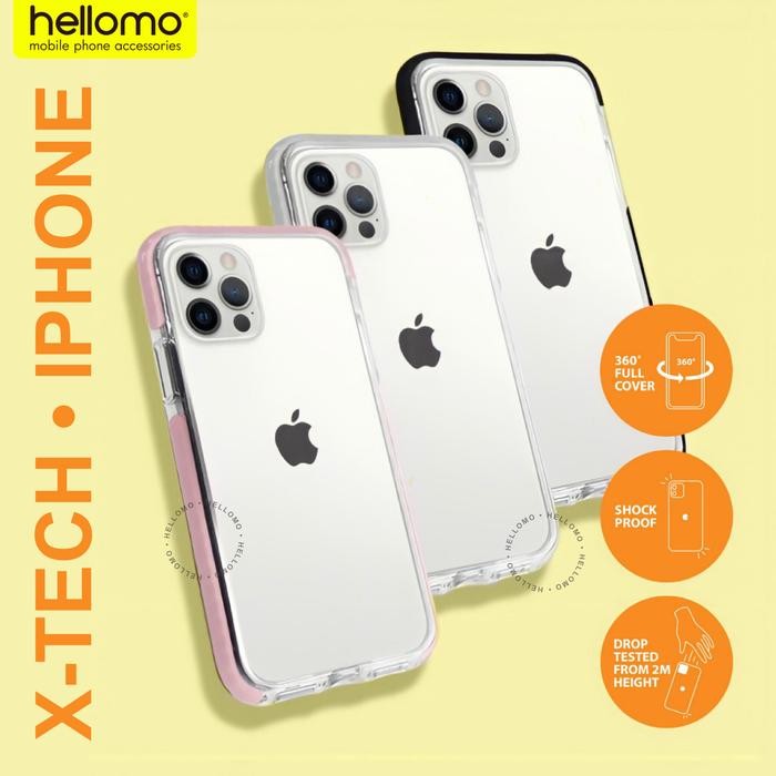 Case iPhone X-Tech Bumper Pattern Impact Casing iPhone Akrilik Premium *