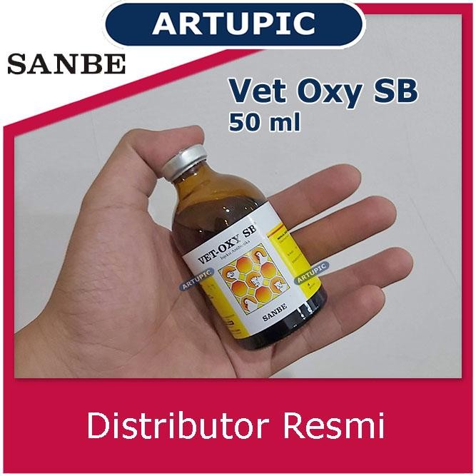Vet Oxy SB 50 ml Obat Pernafasan OTC Sapi Kambing Kerbau Anjing Kucing