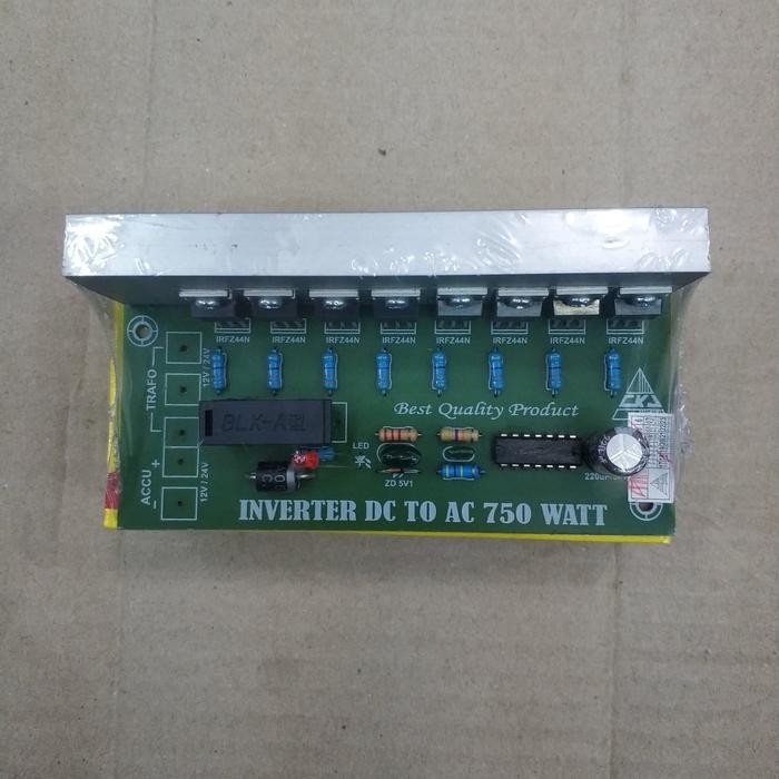 Kit Inventer Dc To Ac 750Watt / Perubah Tegangan Aki Ke Listrik