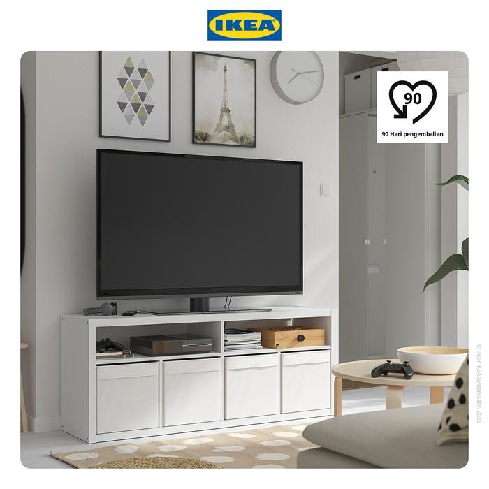 NEW IKEA KALLAX Meja TV Minimalis Putih 147x60 cm