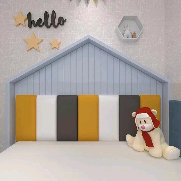 (Allthebest) Wall panel foam 3D 20x60. Headboard Bed wallpanel dinding . Wall panel busa dandaran