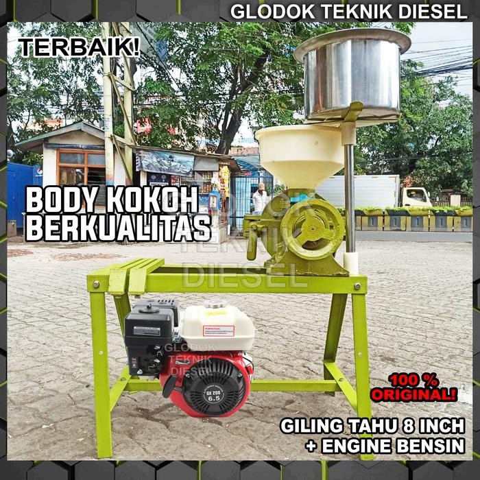 NEW Mesin Gilingan Tahu 8 Inch + Engine Penggiling Giling Kedelai Tahu 8"