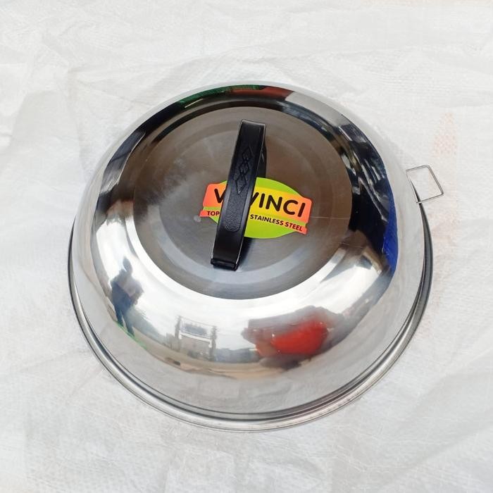 TUTUP KUALI NO. 40 STAINLES PENGGORENGAN WAJAN PANCI BY GRAB/GOJEK