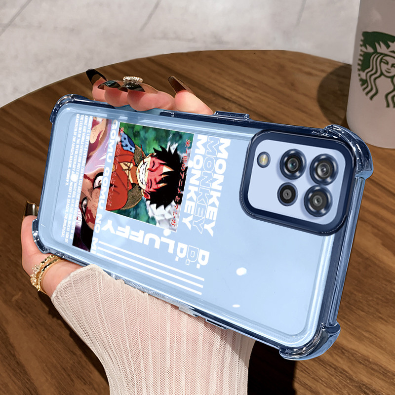 Casing Hp untuk Samsung A12 4G A12 5G M12 F12 Case Casing topi anyaman Cesing ponsel Black Prince So