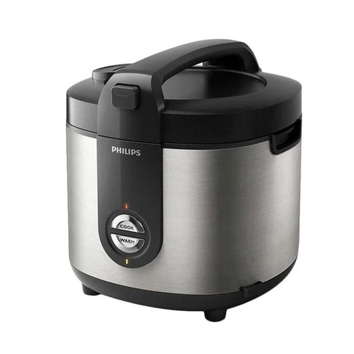 NEW Philips HD3128 Rice Cooker Jar Pro Ceramic 2 Liter - Magic Com HD 3128 - Abu-abu Muda - 108