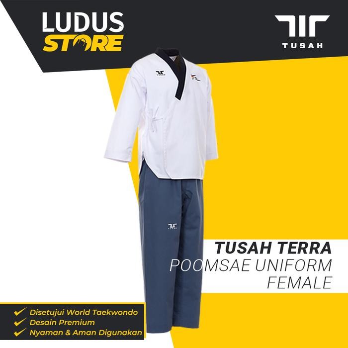 Tusah Terra Dobok Poomsae Female Seragam Taekwondo