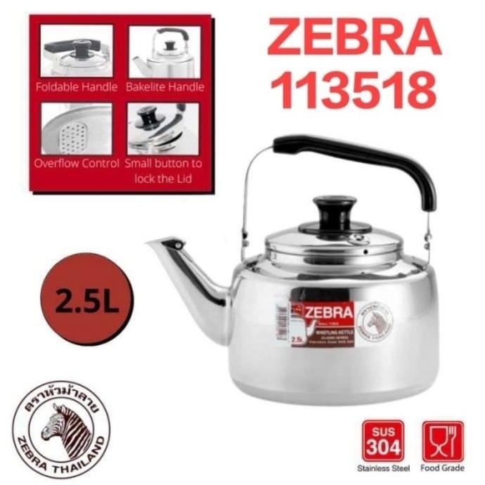 Promo Zebra Ceret Bunyi 2,5 Liter 113518 Stainless Steel 113518 Original
