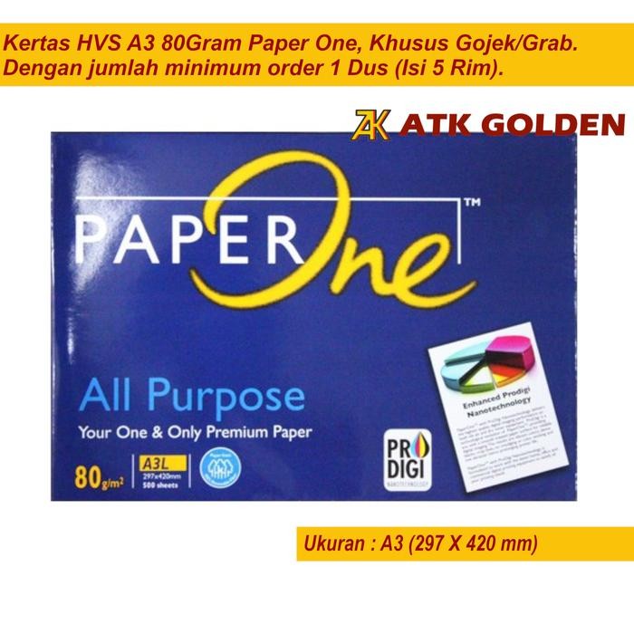 

Kertas Hvs A3 80Gr Paper One Khusus Gojek/Grab