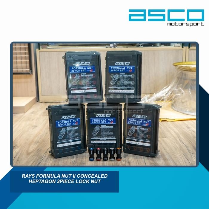 Rays Formula Nut II Concealed Heptagon 3piece Lock Nut