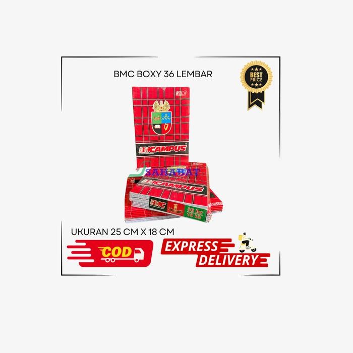 

(Imk) - Buku Bmc 36 Lembar Buku Sekolah Satu Pak Isi 10 Buku Buku Boxy Stationery