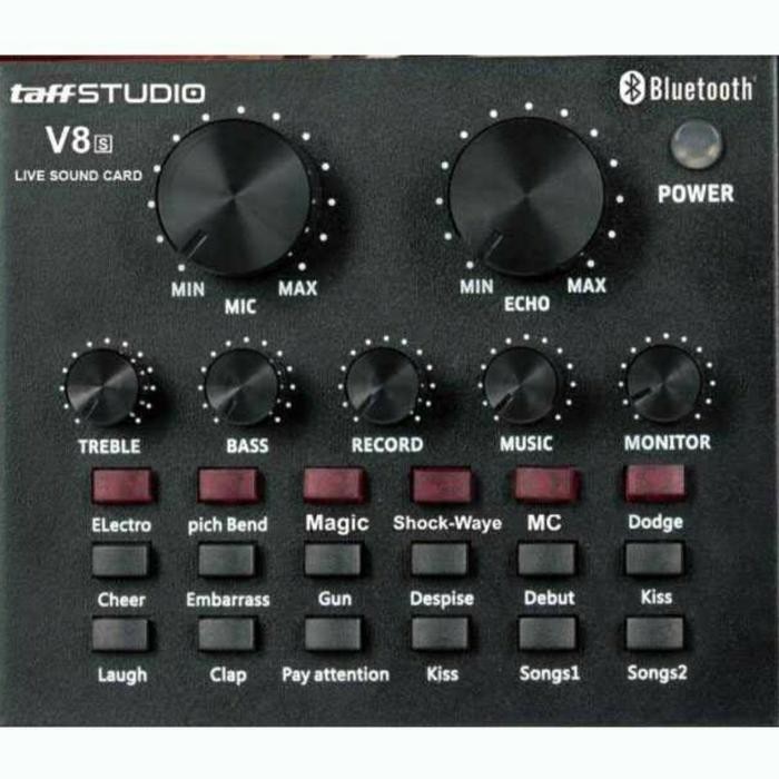 Sound Card Taffstudio V-8S Bluetooth Soundcard Taffstudio V - 8S Ori