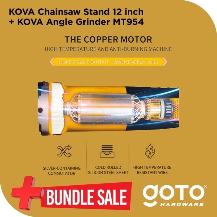 Bundling Kova NY2012 Chainsaw dan Kova MT954 Angle Grinder Gerinda