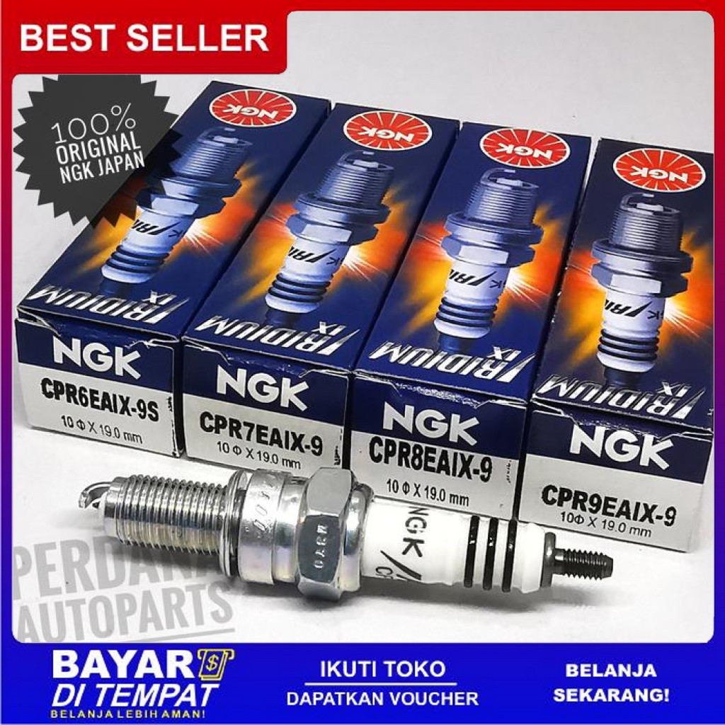 FREE ONGKIR BUSI MOTOR CPR6EAIX9 CPR7EAIX9 CPR8EAIX9 CPR9EAIX9 ASLI NGK IRIDIUM IX BISA COD