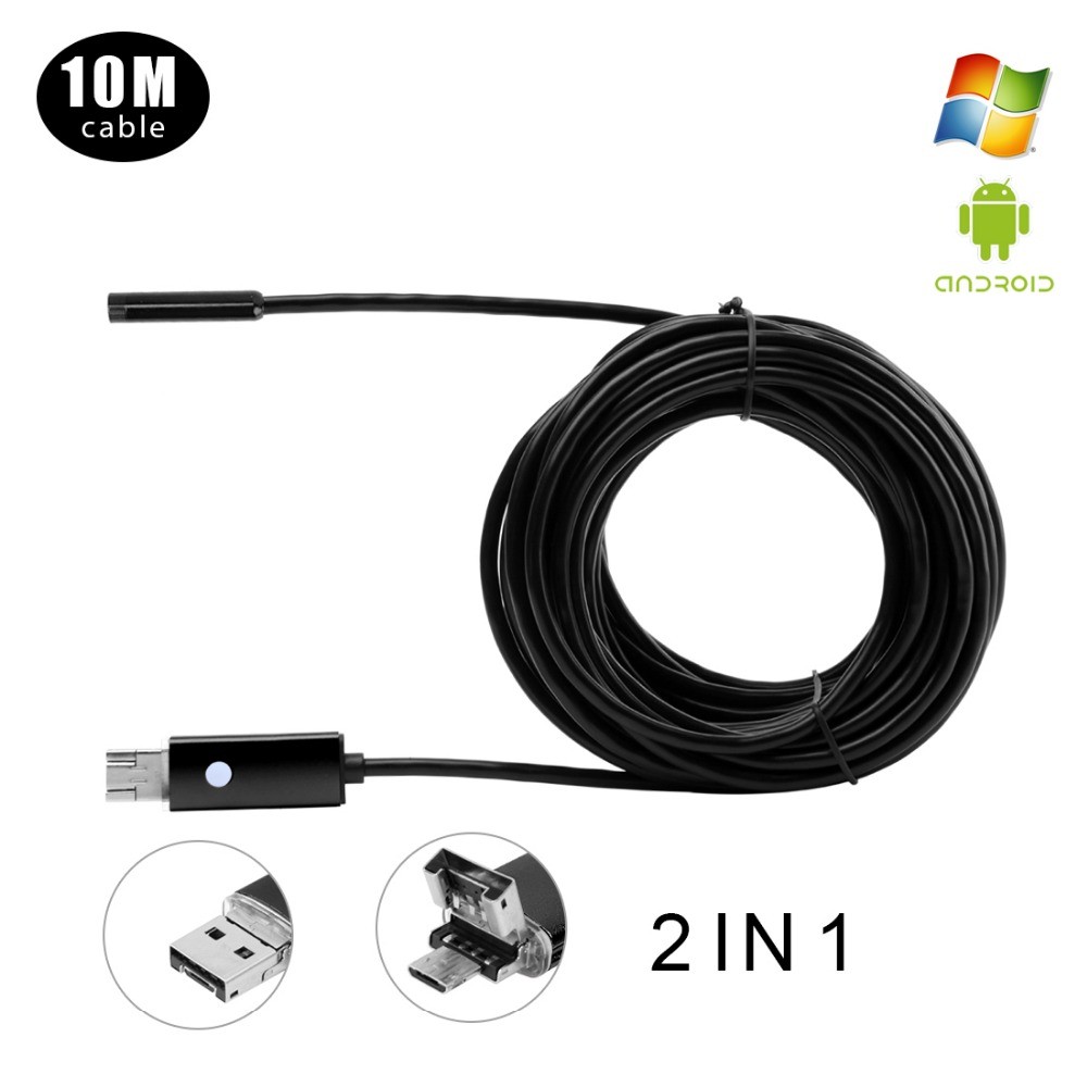 Android Endoscope Camera 7mm Lens Micro USB Android OTG USB Endoscope