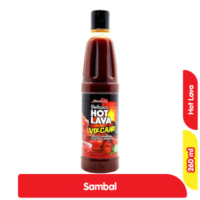 

MamaSuka Delisaos Saus Sambal Ekstra Pedas Hot Lava Volcano Botol 260 ml