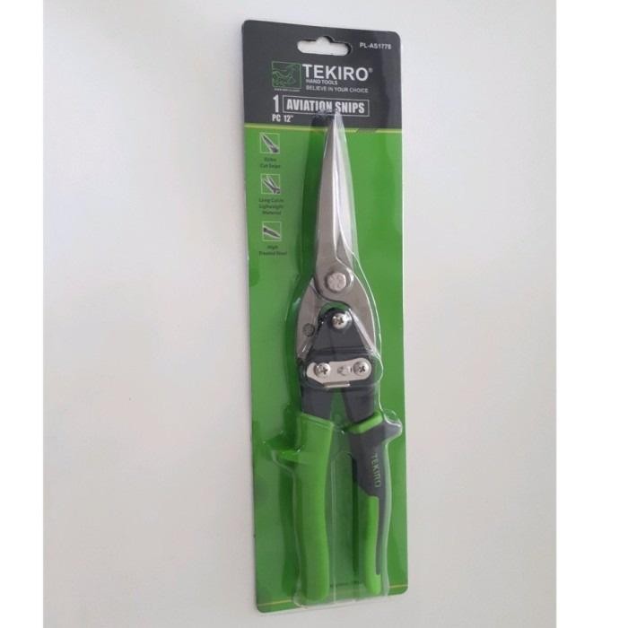 (Allthebest) Tekiro Gunting Seng Lurus 12 Inch / Gunting baja ringan 12"