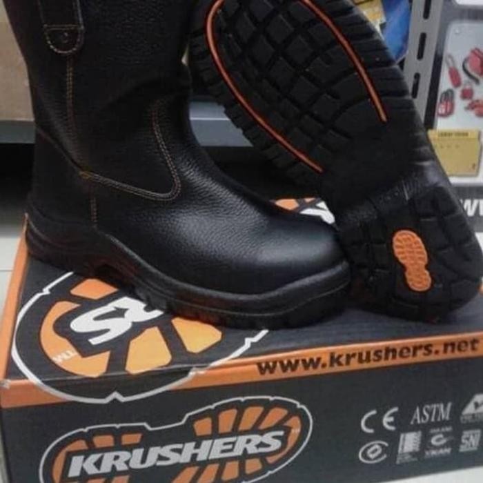 New // Sepatu Safety Krusher Texas Brown / Black Original / Krusher Safety // 100% Original