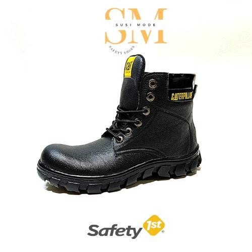 New // Safety Shoes Sepatu Safety Caterpillar Bromo Bahan Licin // 100% Original