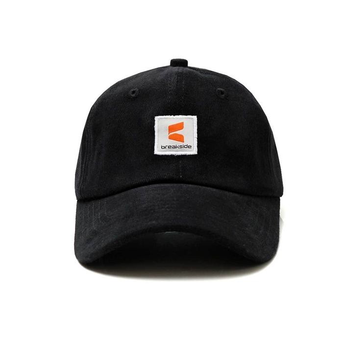 [ BOX] Breakside Polo Cap Head- Black Topi Pria *