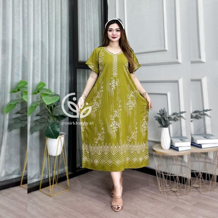 Daster Lowo Klaten Jumbo Rayon Batik Premium Busui Nyaman Adem *