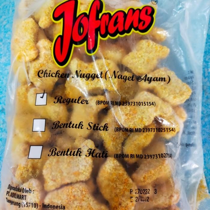 

(Allthebest) jofrans nuget ayam 1 kg