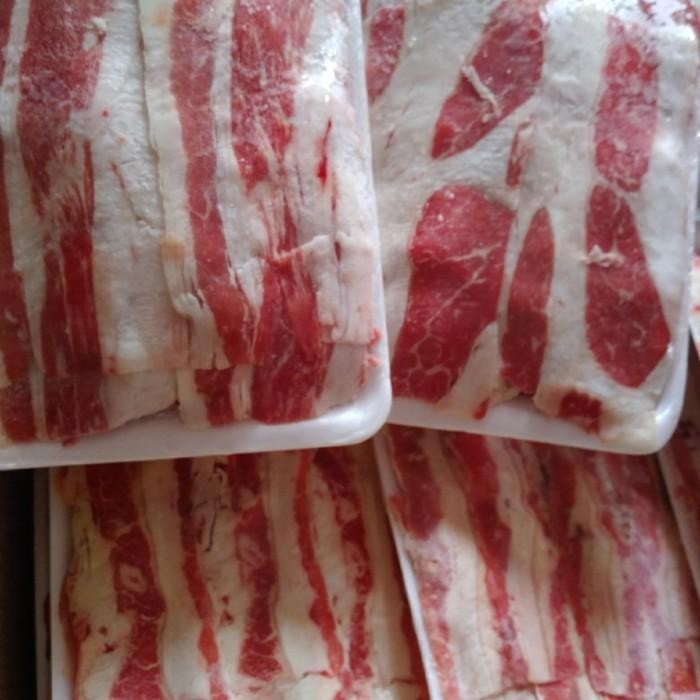 

(Allthebest) BEEF SHORTPLATE US MIX 500GR / BEEF SLICE / DAGING SLICE
