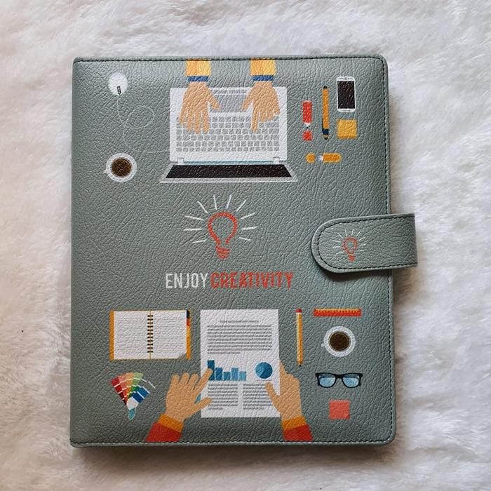 

DISKON BINDER PRINTING PREMIUM MOTIP ENJOY CREATIVITY A5 DAN B5 READY STOCK