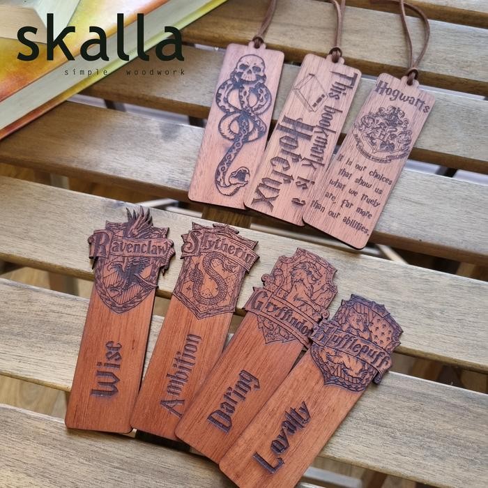 

TERMURAH bookmark pems buku kayu harry potter souvenir sovenir alat tulis READY STOCK