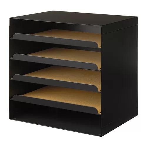 

ASLI Rak Dokumen/Rak Kertas Document Shelf 4 Tingkat 32x25x32cm_Hitam READY STOCK