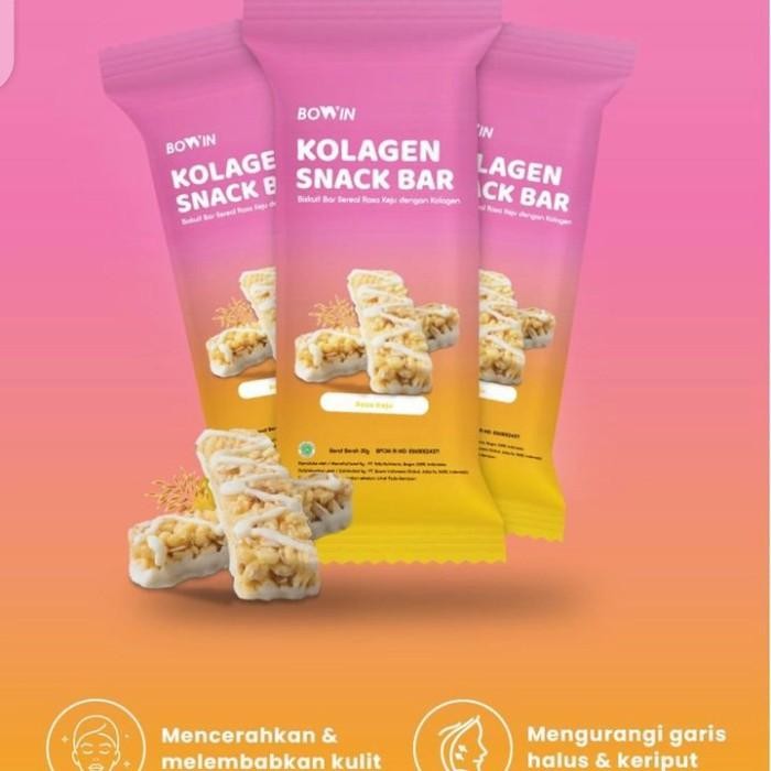 

(Allthebest) Bowin Snack Collagen Wafer Jajanan Sehat 1box