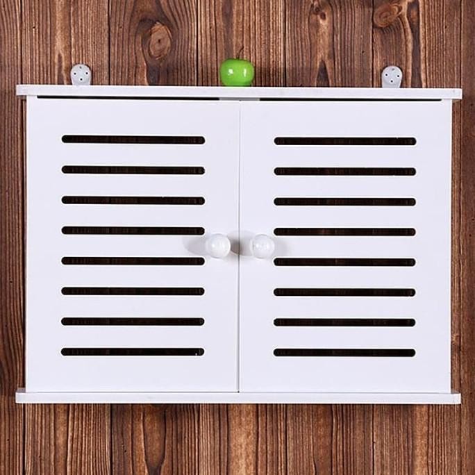 Cuci Gudang Kotak Penyimpan Router Wifi, Rak Wifi, Rak Kayu Wifi Router Dekorasi