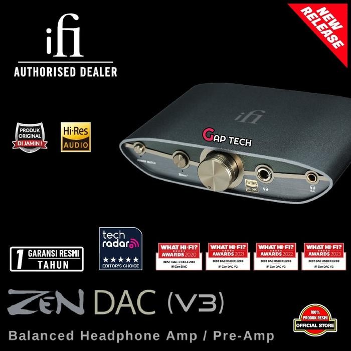 iFi Zen DAC 3 / V3 / V 3 Hi-Res Desktop DAC Amplifier / DAC AMP / Pre-Amp / PreAmp Headphone for