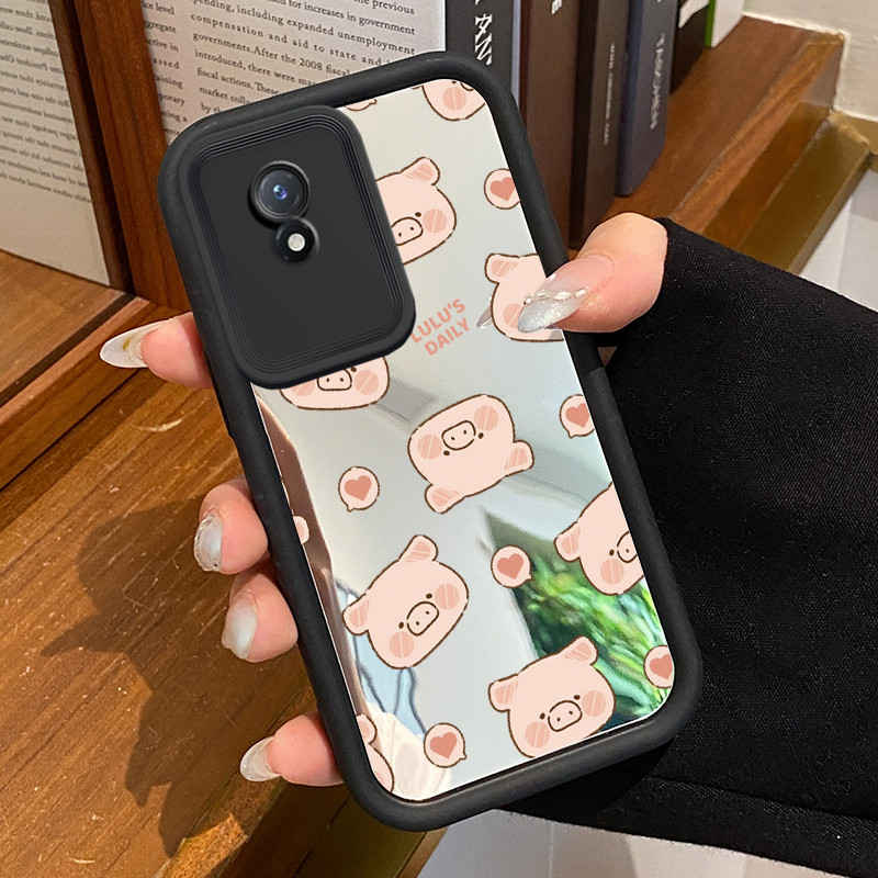 Casing Hp VIVO Y02 VIVO Y02A VIVO Y02T Case Casing pola Kucing dan Babi Kasing HP Cesing Silikon Sof