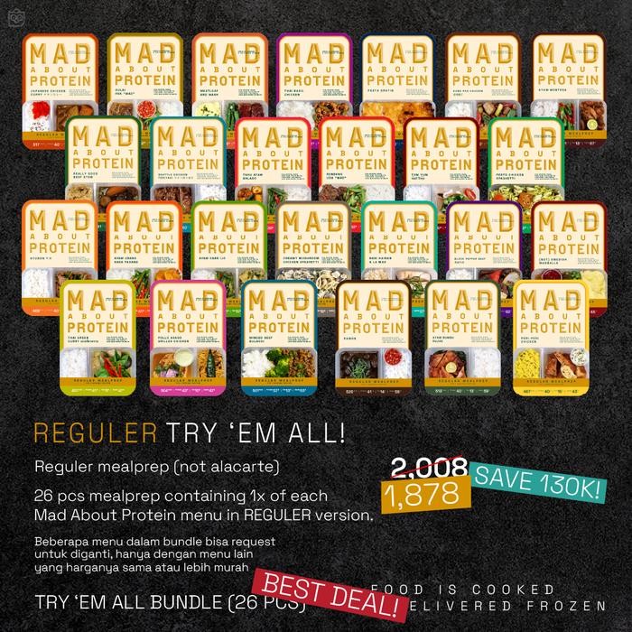 

TRY 'EM ALL - Frozen Mealprep Bundle Pack LEBIH HEMAT